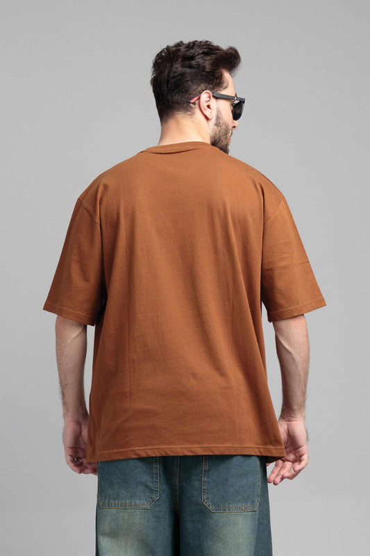 Men Boxy Fit Cotton T-Shirt - Monk Robe