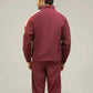 Men Regular Fit Tracksuit – Maroon