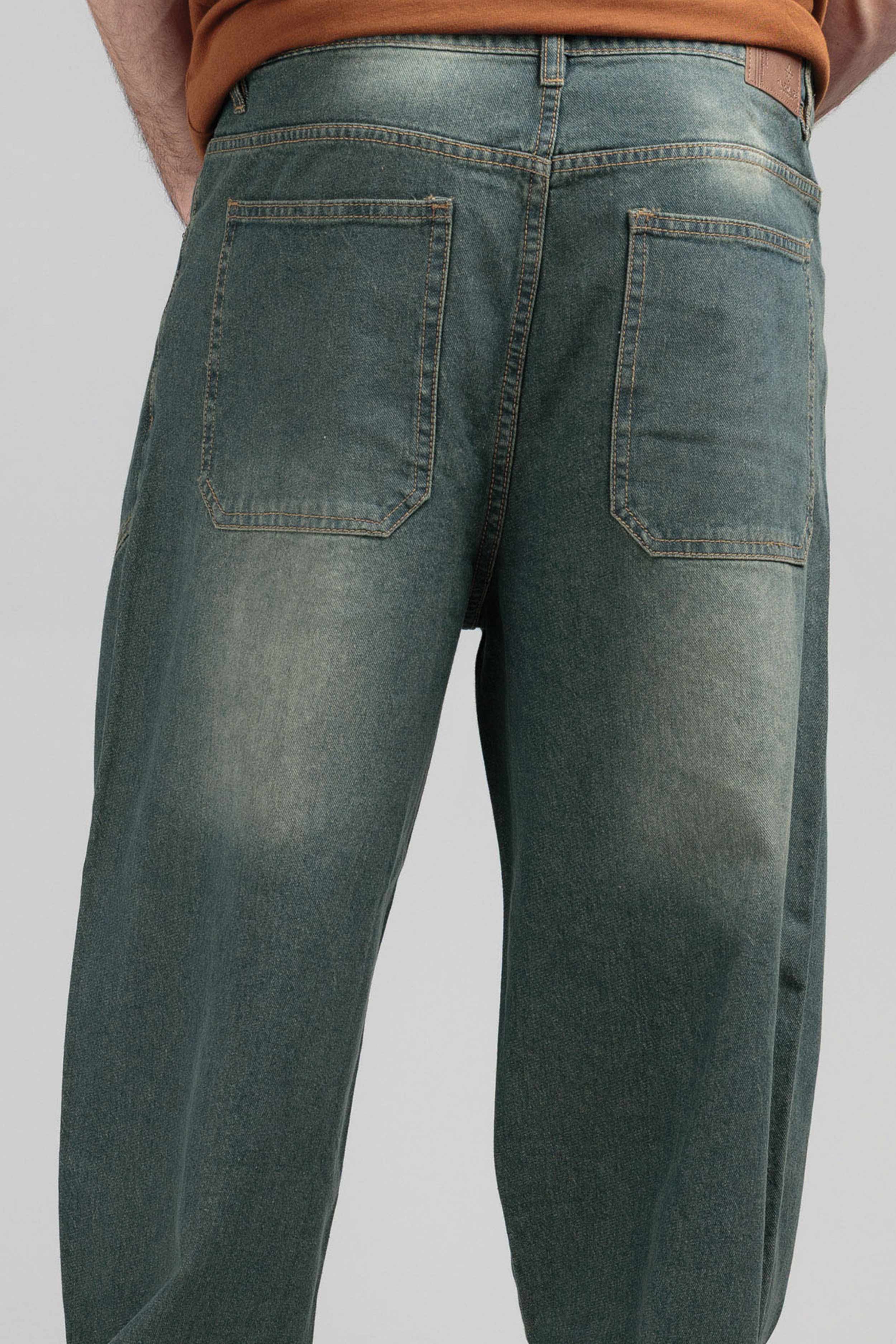 Men Loose Fit Cut & Sewn - Vintage Blue