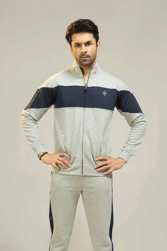 Men’s Grey Fleece Hoodie - Grey