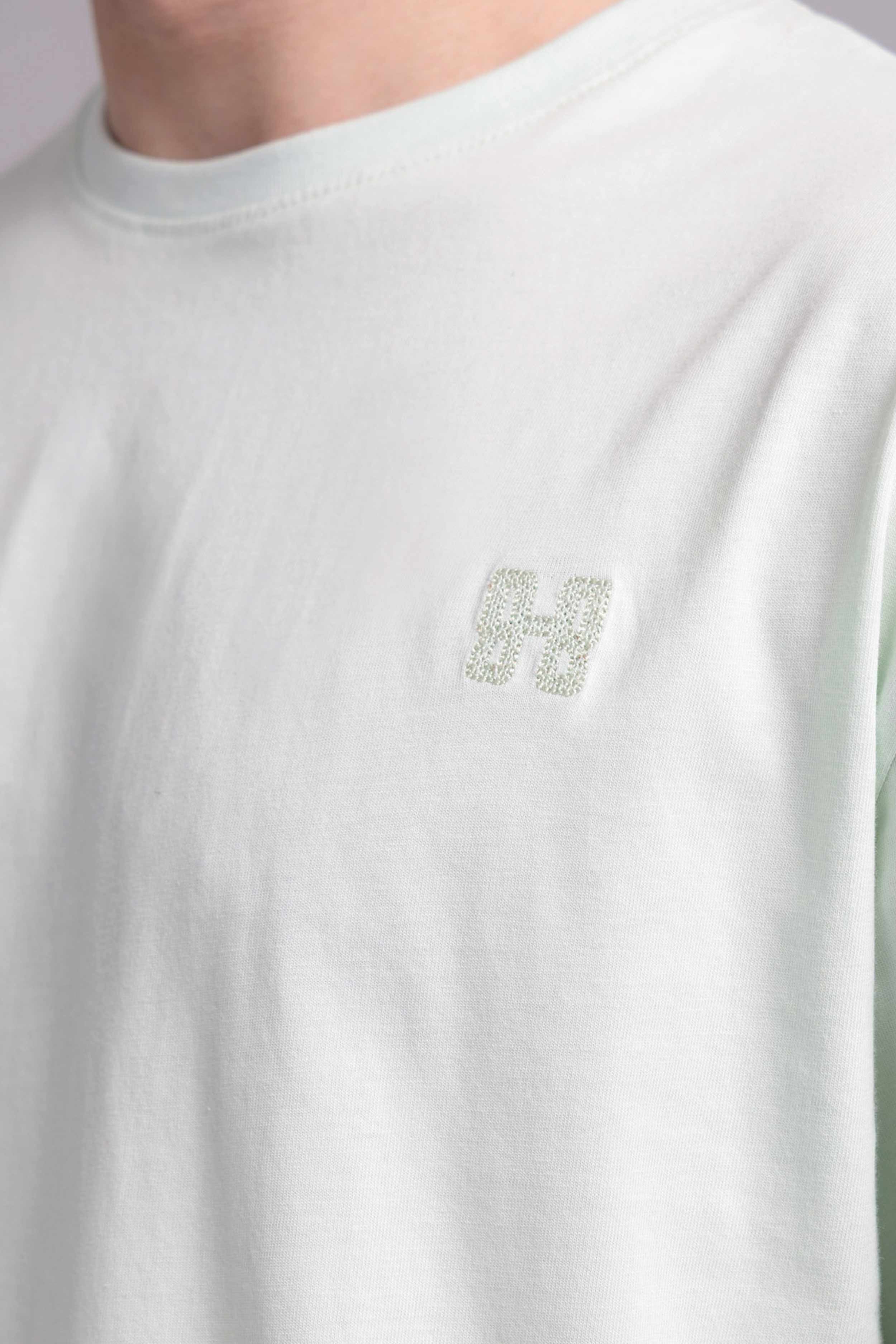 Men Boxy Fit Cotton T-Shirt - Hint of Mint