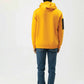 Men Regular Fit Hoodie - Yellow