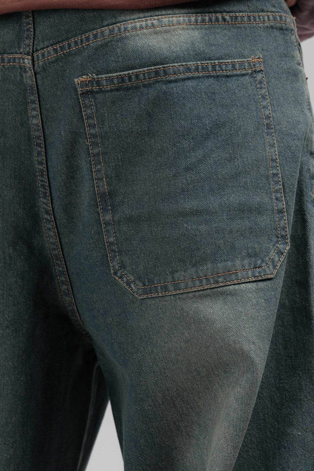 Men Loose Fit Cut & Sewn - Vintage Blue