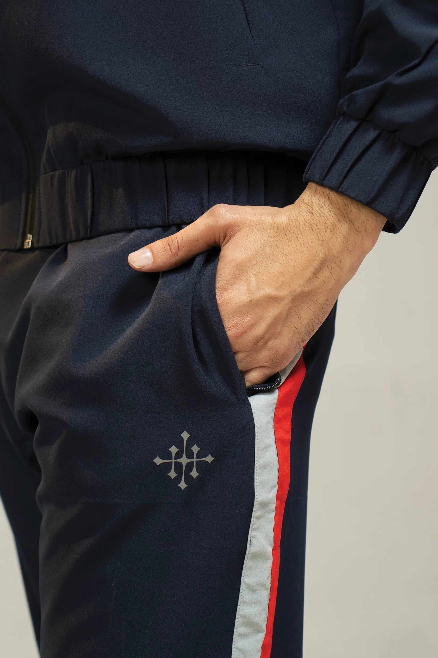 Men Regular Fit Tracksuit – Navy