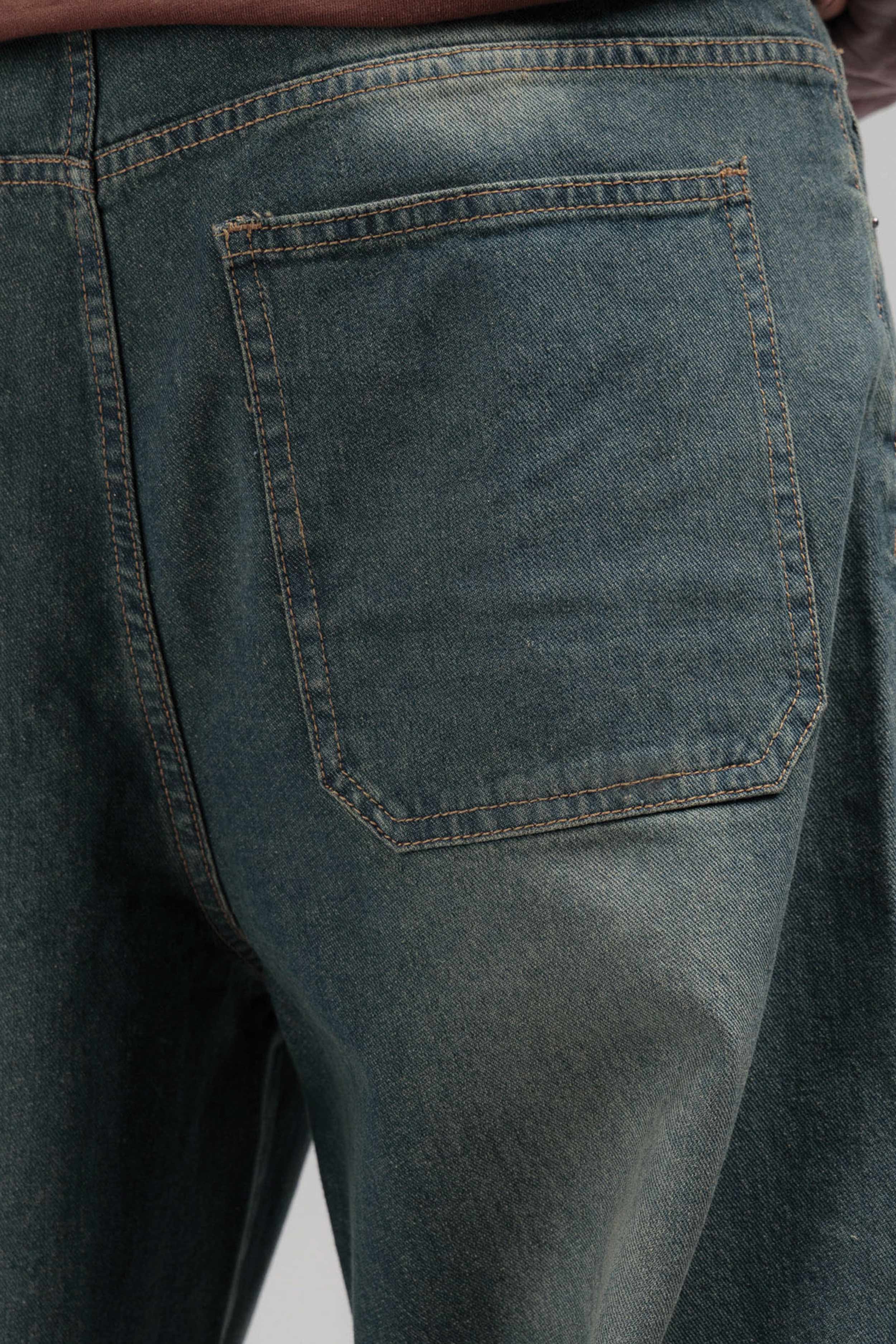 Men Loose Fit Cut & Sewn - Vintage Blue