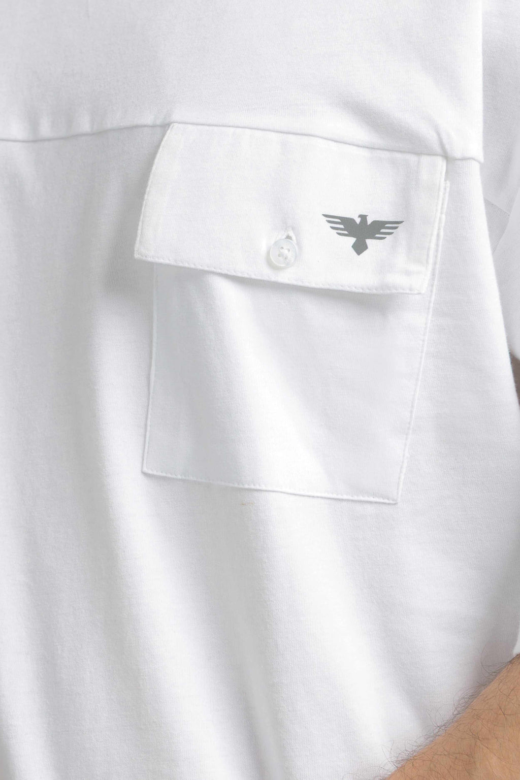 Men Boxy Fit Cotton T-Shirt - White