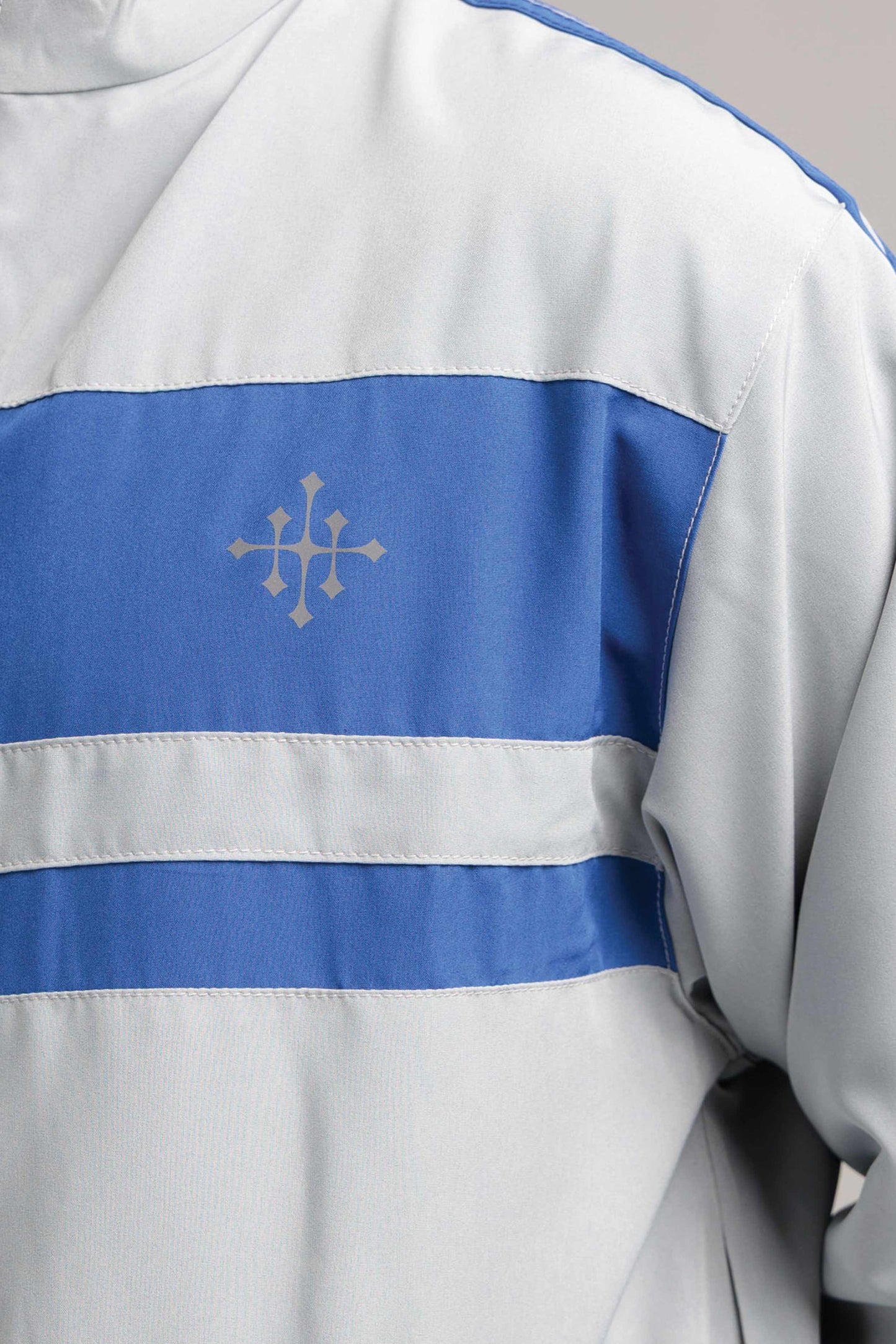 Men's Micro Stretch Active Wear Tracksuit - Silver Grey