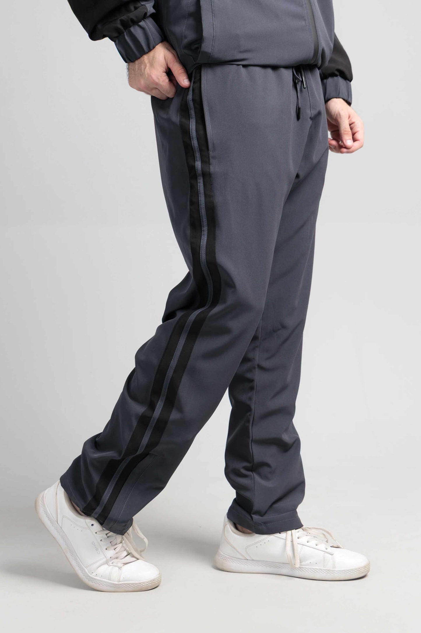 Men's Micro Stretch Active Wear Tracksuit - Charcoal