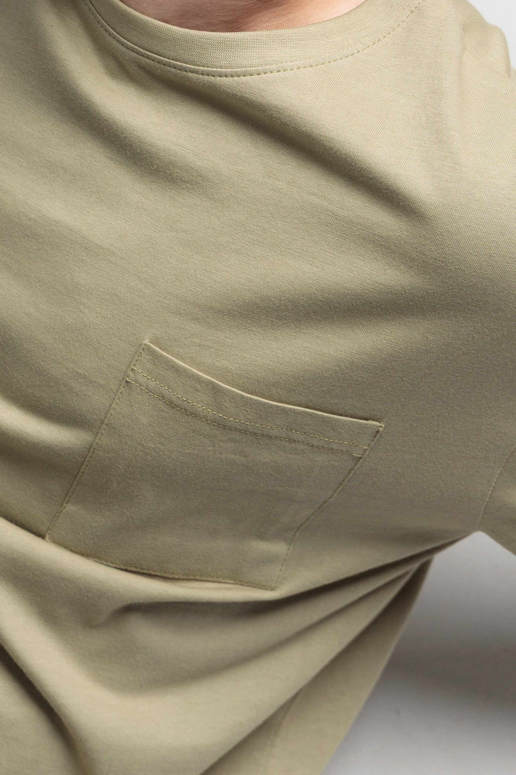 Men Boxy Fit Cotton T-Shirt - Grey Green