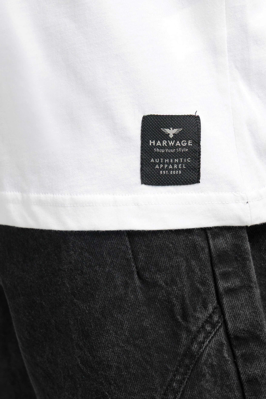 Men Boxy Fit Cotton T-Shirt - White