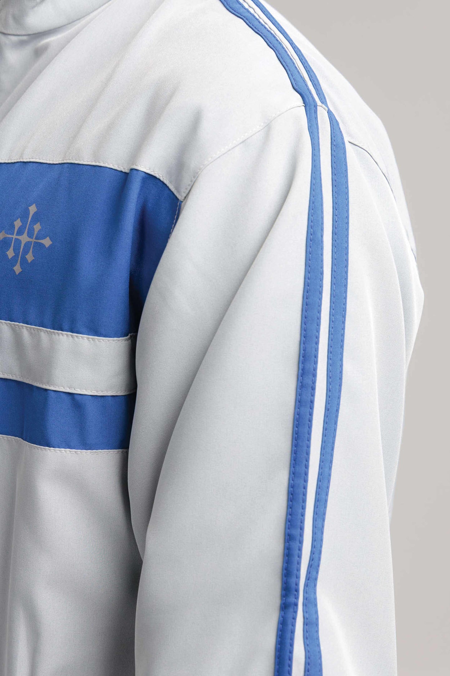 Men's Micro Stretch Active Wear Tracksuit - Silver Grey