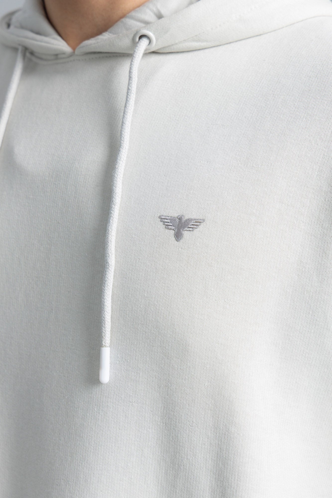 Men’s Oversize Hoodie – Silver Birch