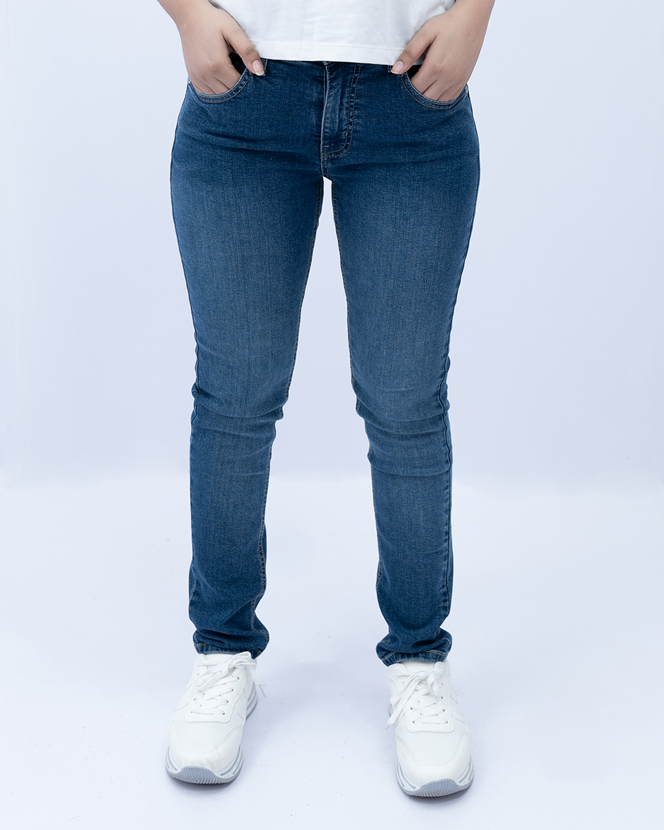 Women Slim Fit Denim Jeans – Dark Blue