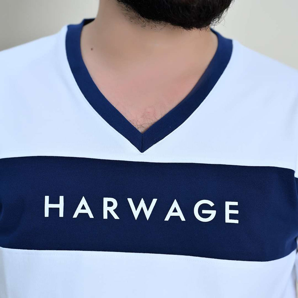 Men Basic V-Neck T-Shirt – 2 Colors - Harwage