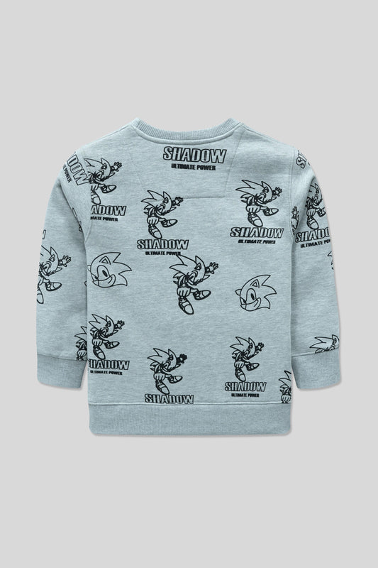 Boys Rotary Print Sweatshirt – Haider Grey