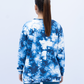 Women Sweatshirt Tie & Dye Regular Fit - Blue
