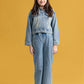 Junior Girls Denim Two-Piece Outfit