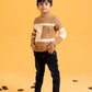 Little Boys R-Neck Wool Cardigan - Honey