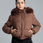 Woman Puffar Parachute Jacket - Coffee Liqueur