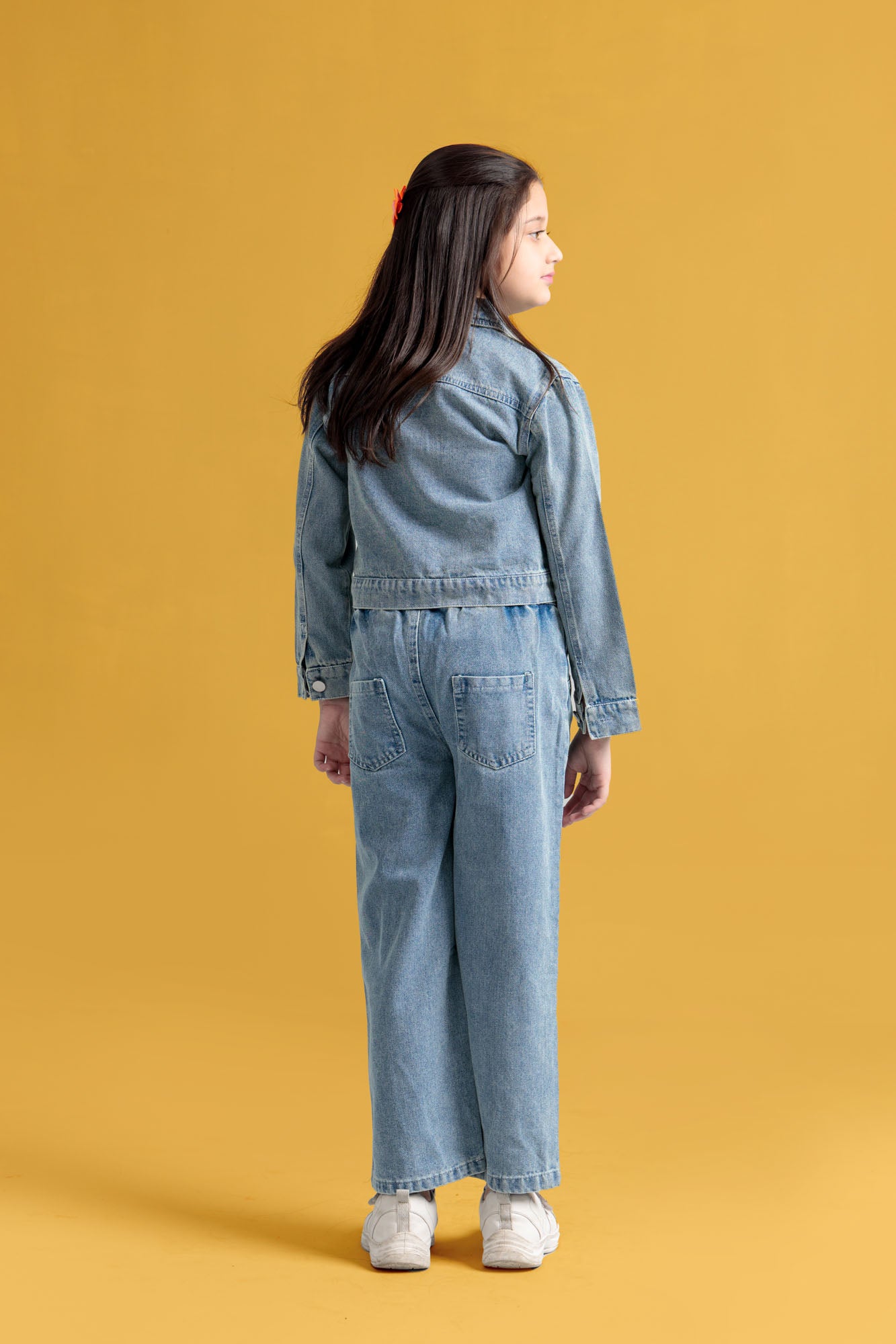 Junior Girls Denim Two-Piece Outfit