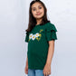 Girls Printed Graphic Tee – Green