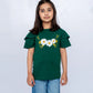 Girls Printed Graphic Tee – Green
