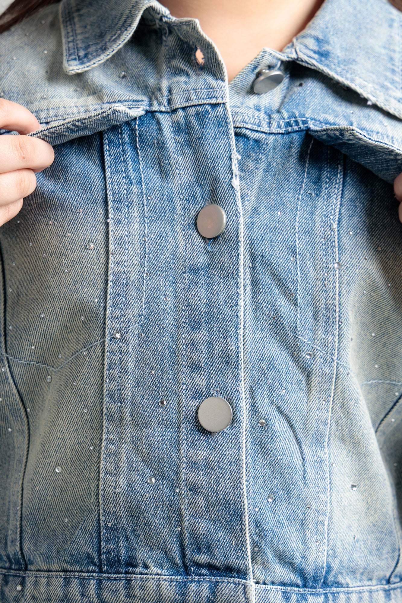 Junior Girls Denim Two-Piece Outfit