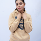 Women Pullover Hoodie - Beige