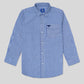 Boys’ Full Sleeves Casual Shirt - Blue & White