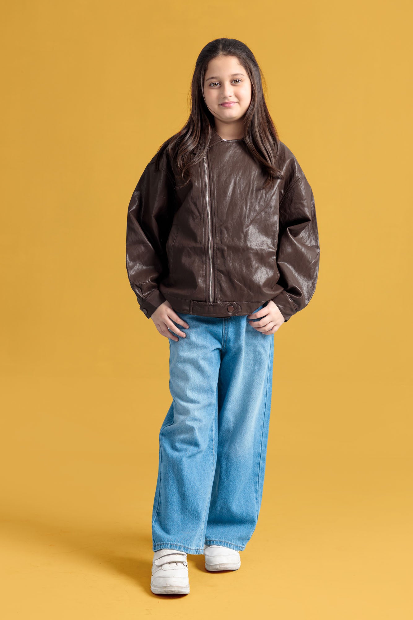 Junior Girls Leather Jacket