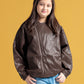 Junior Girls Leather Jacket
