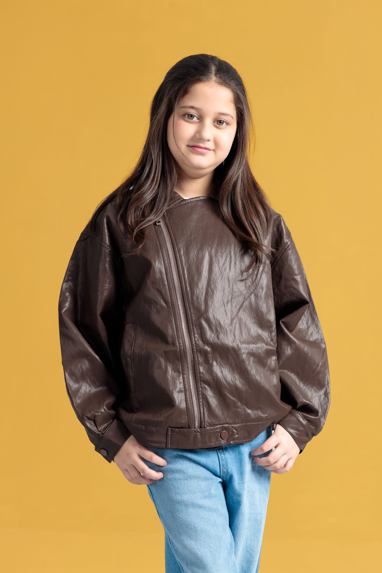 Junior Girls Leather Jacket