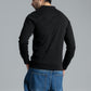 Men Sweat Shirt Fleece - Black