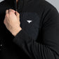 Men Sweat Shirt Fleece - Black