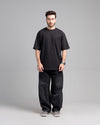 Epicene Boxy Fit Cotton T-Shirt - Jet Black