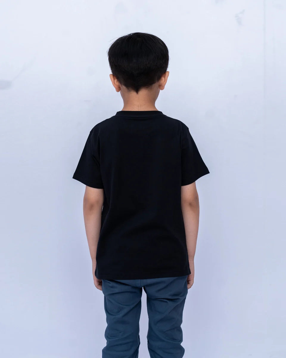 Junior Graphic T-Shirt – Jet Black