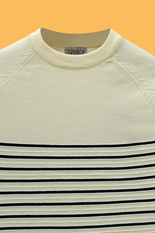 Junior Boys’ R-Neck Wool Cardigan - Cream