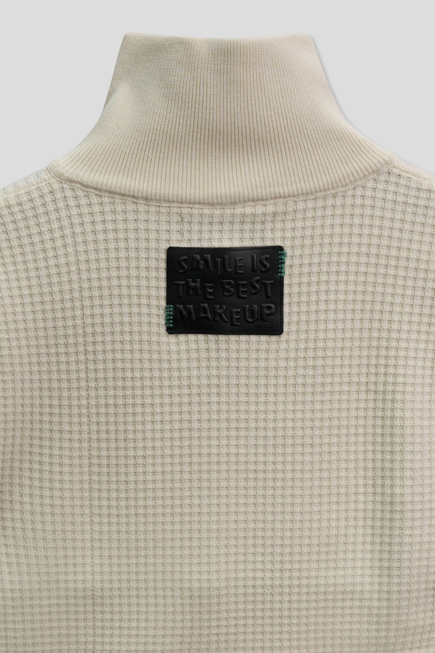 Men’s Mock-Neck Wool Jersey - Off White