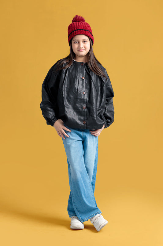 Junior Girls Leather Jacket