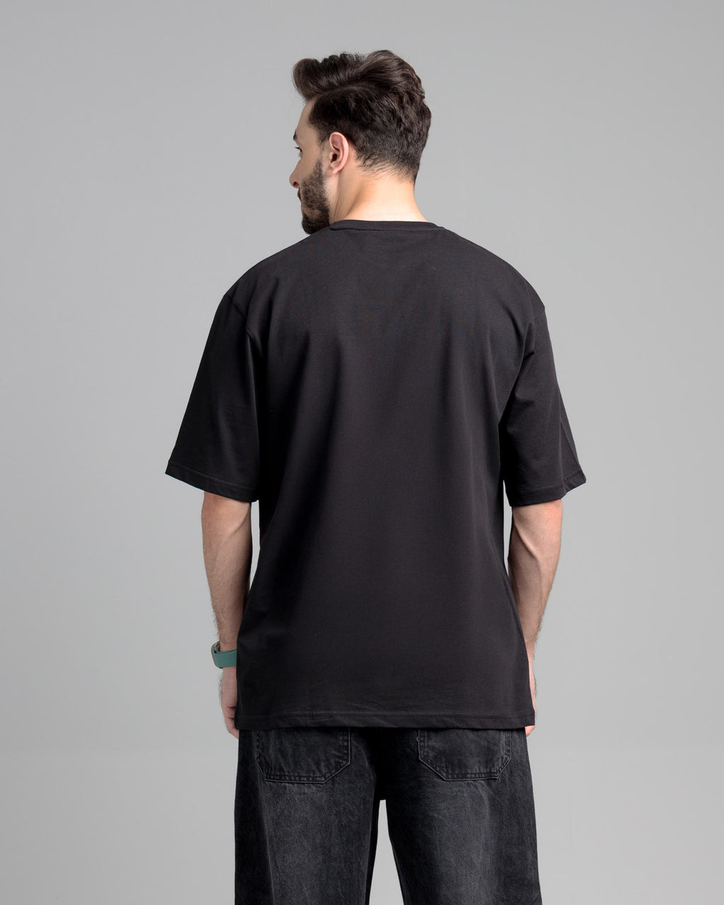 Epicene Boxy Fit Cotton T-Shirt - Jet Black