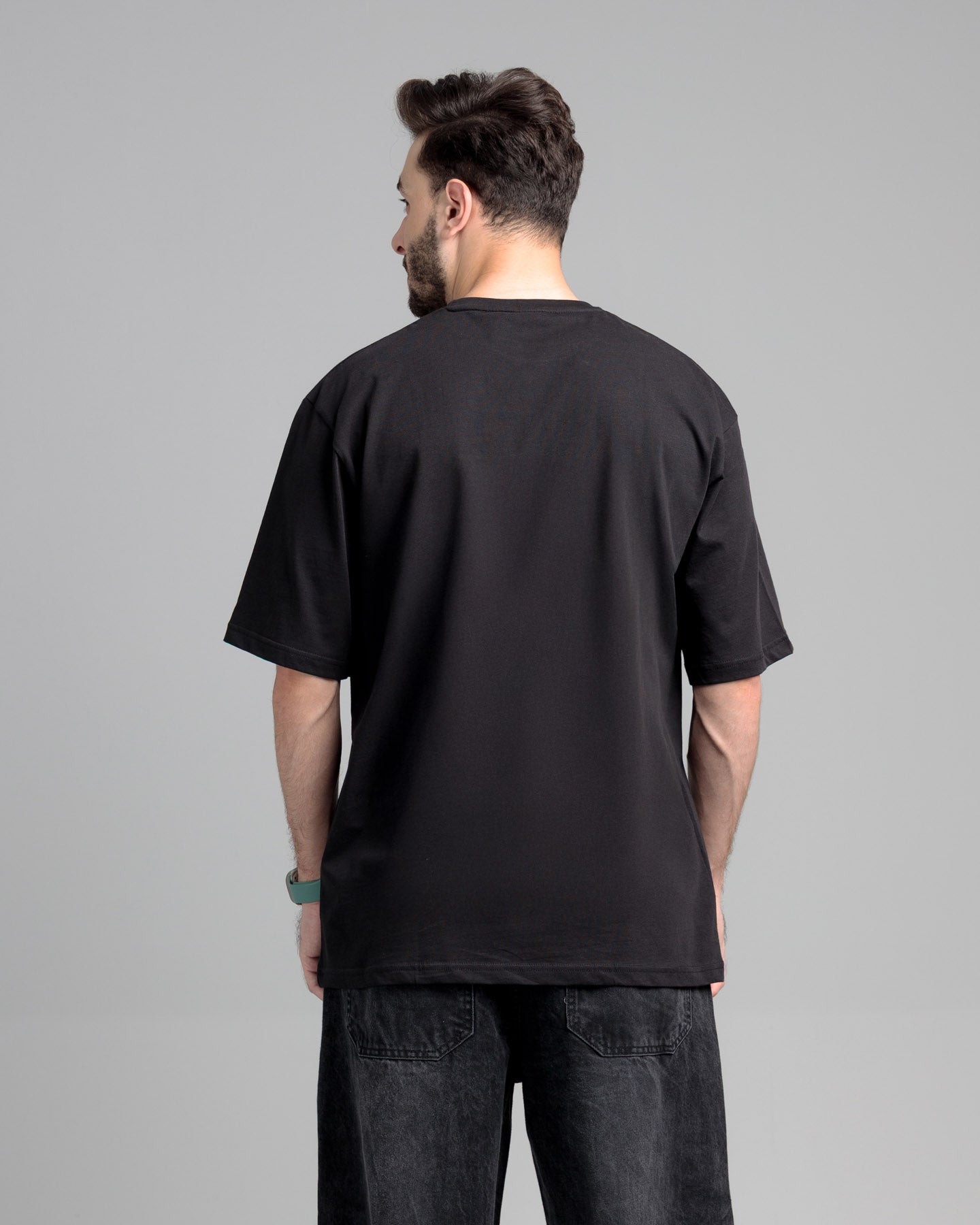 Epicene Boxy Fit Cotton T-Shirt - Jet Black