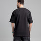 Men Boxy Fit Cotton T-Shirt - Jet Black
