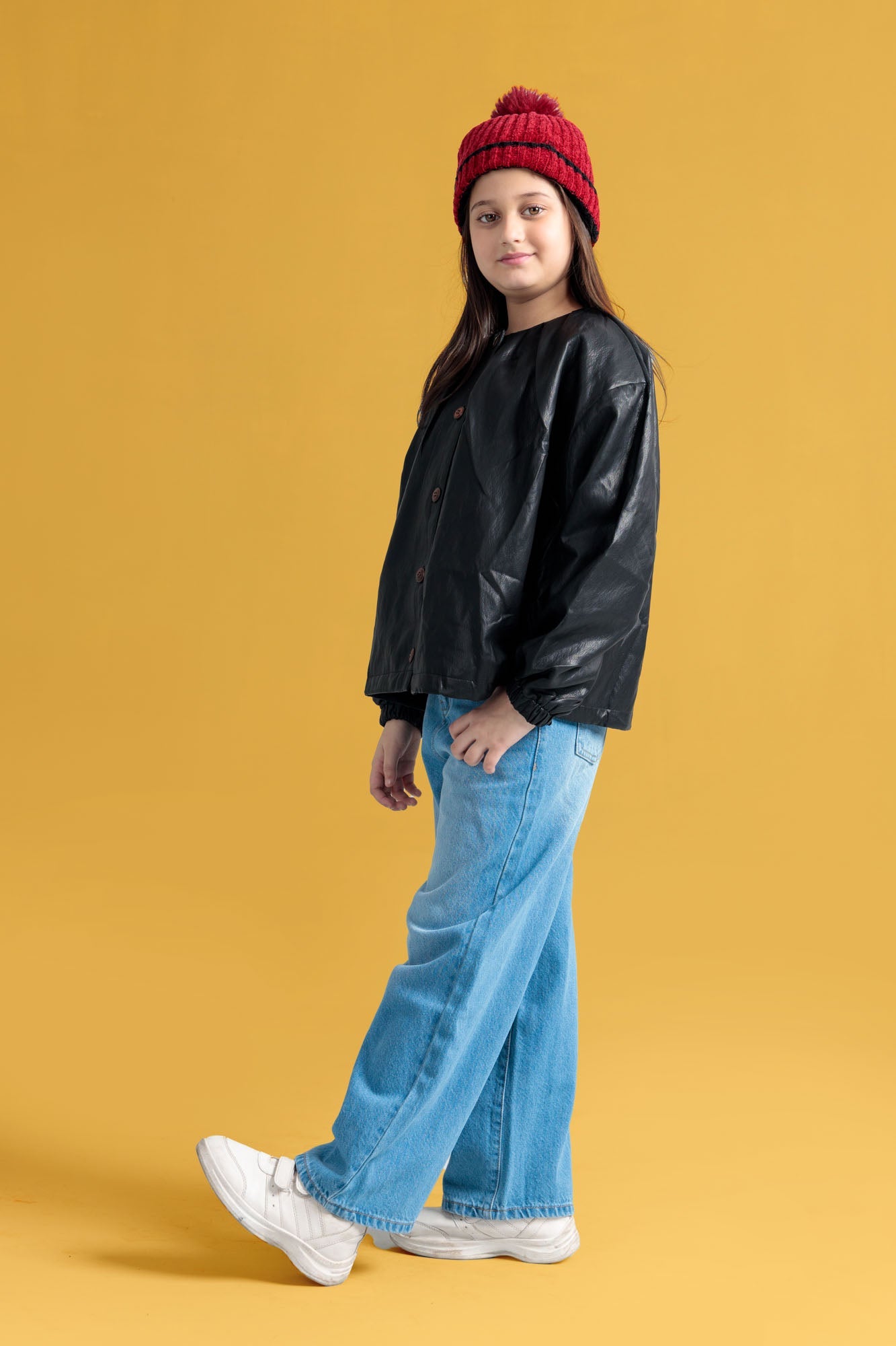 Junior Girls Leather Jacket