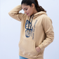 Women Pullover Hoodie - Beige