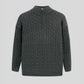 Men’s Mock-Neck Wool Jersey - Black