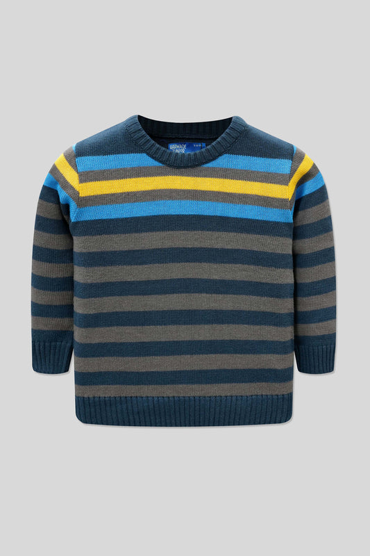 Junior Boys’ Cotton Sweater - Blue