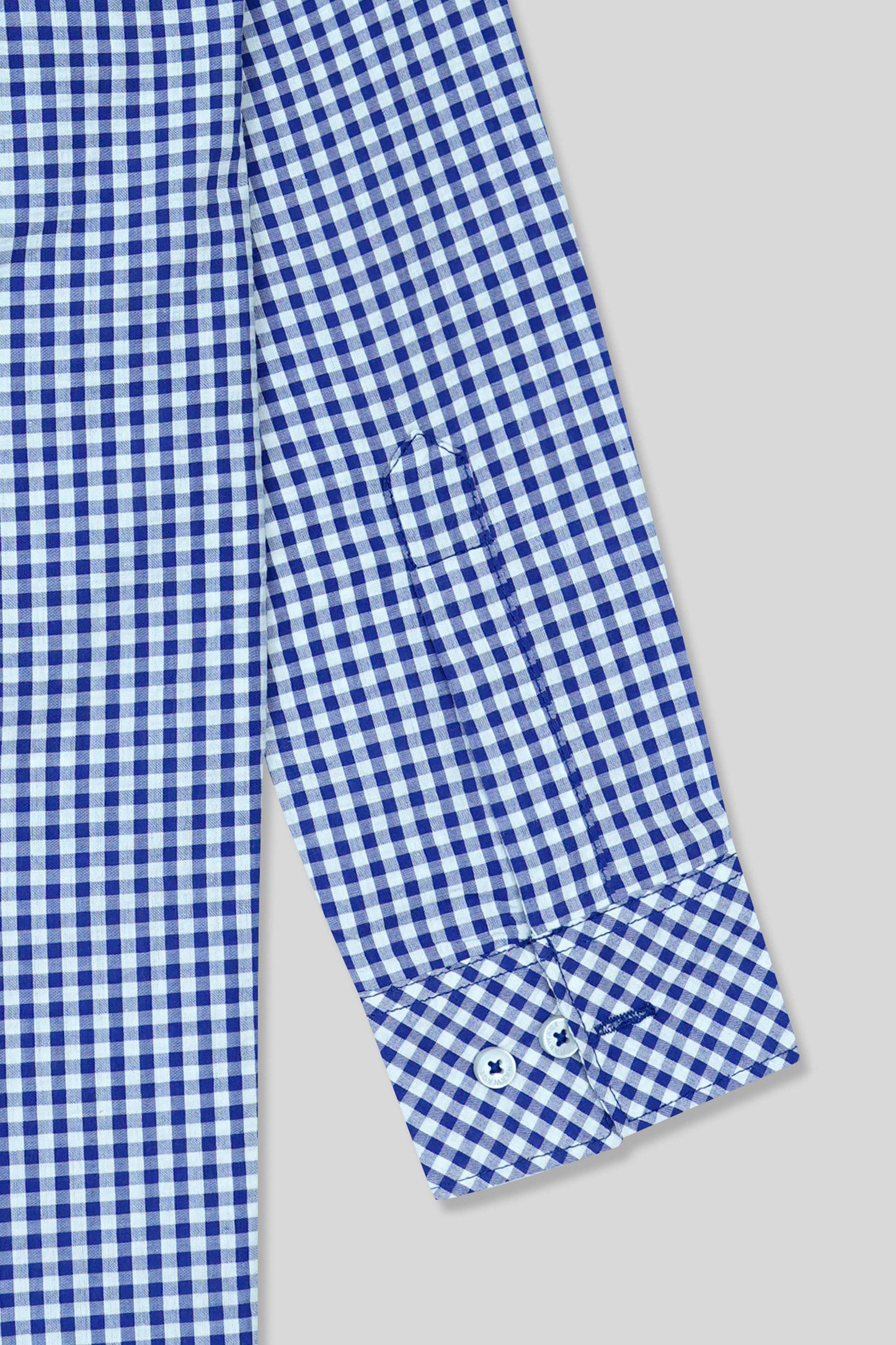 Boys’ Full Sleeves Casual Shirt - Blue & White