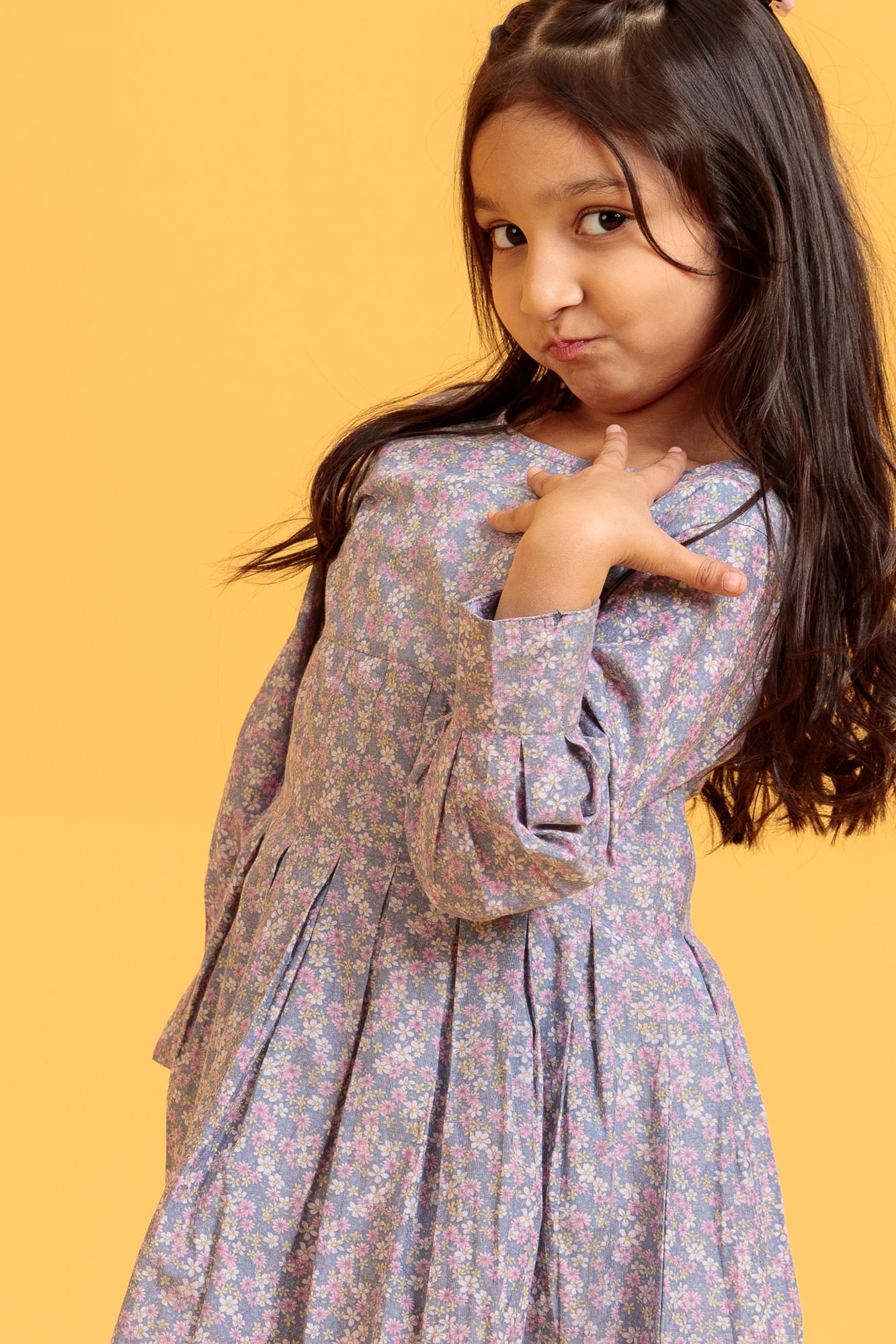 Little Girls’ Frock – Rose Tan