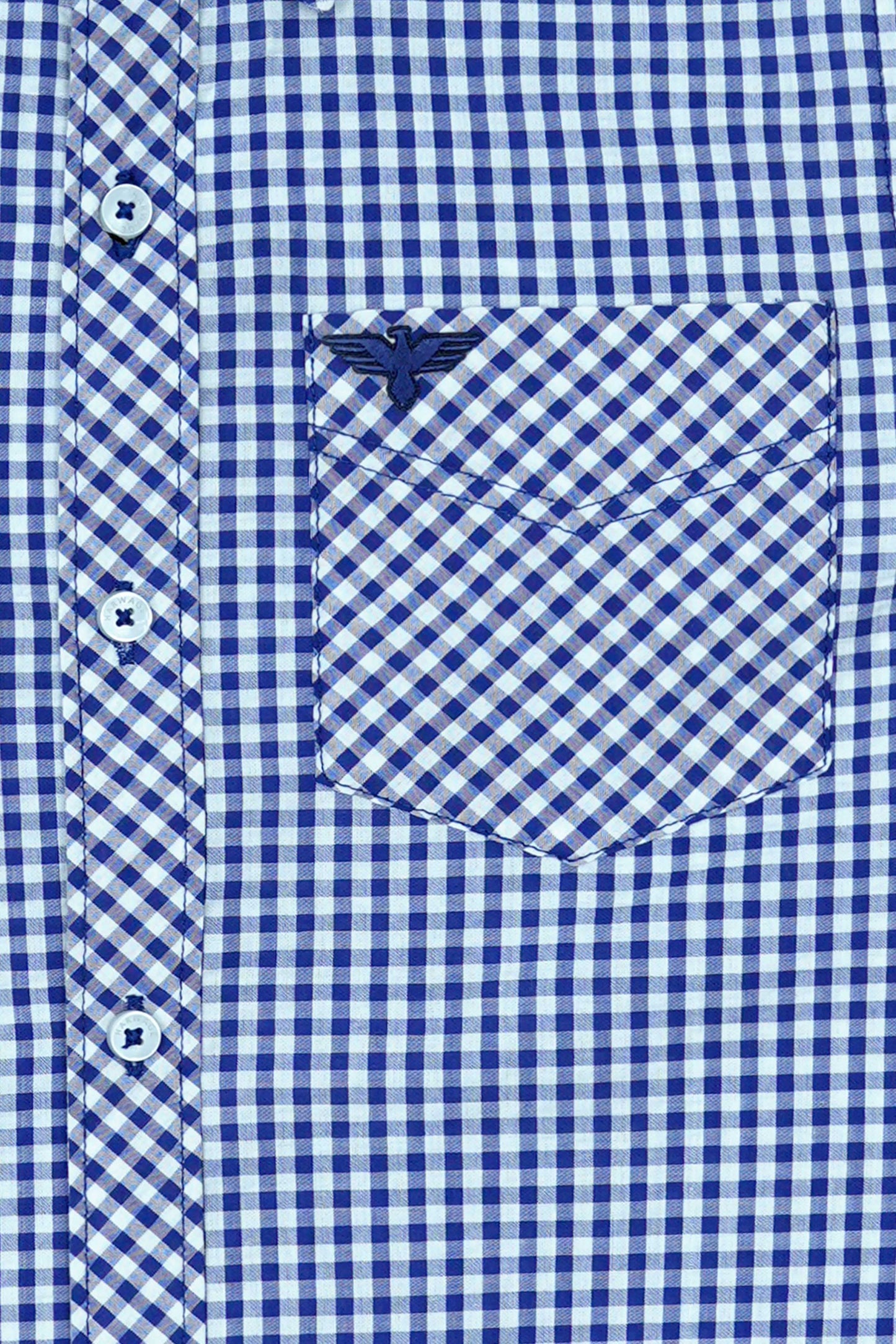 Boys’ Full Sleeves Casual Shirt - Blue & White