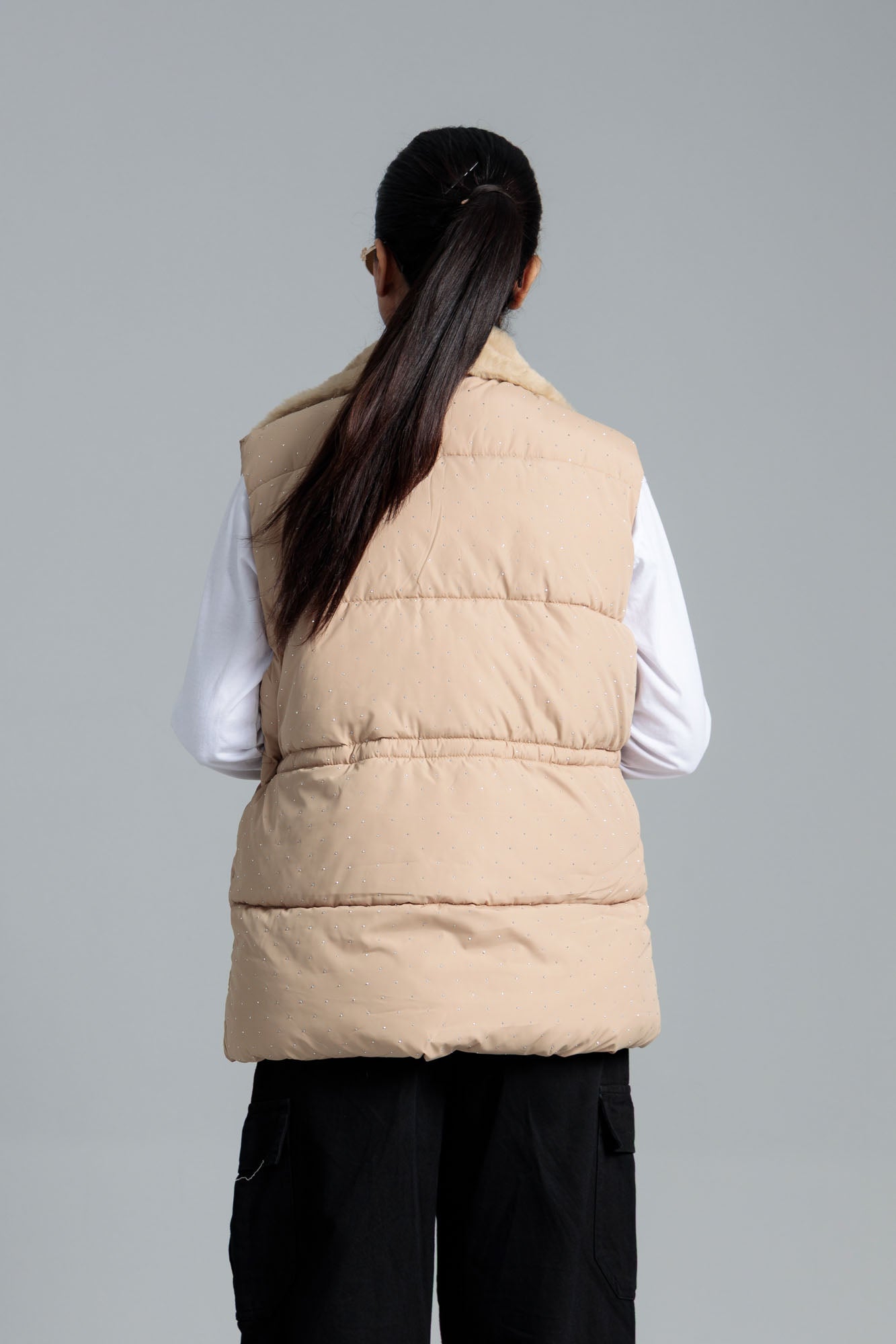 Women’s Puffer Jacket - Tan